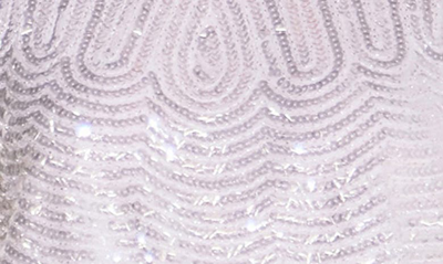 Endless Rose Sequin Peplum Top In Silver