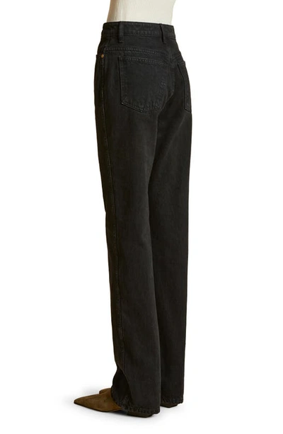 Khaite Danielle Straight-leg Mid-rise Recycled Denim Jeans In Prescott