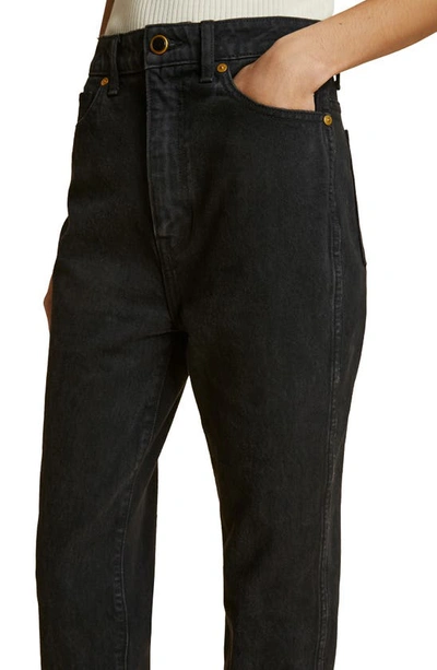 Khaite Danielle Straight-leg Mid-rise Recycled Denim Jeans In Prescott