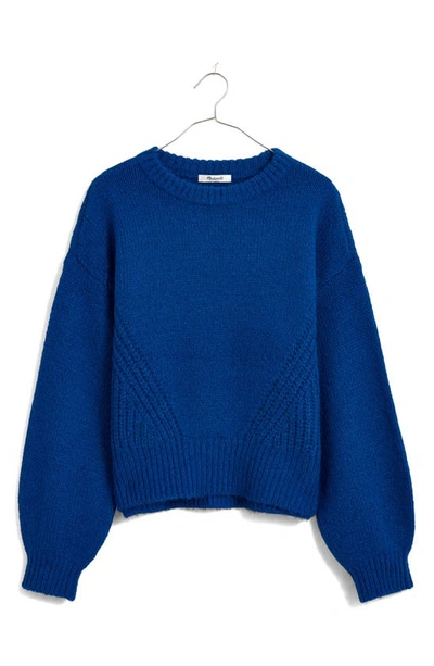 Madewell Simone Balloon Sleeve Sweater In Noble Blue | ModeSens