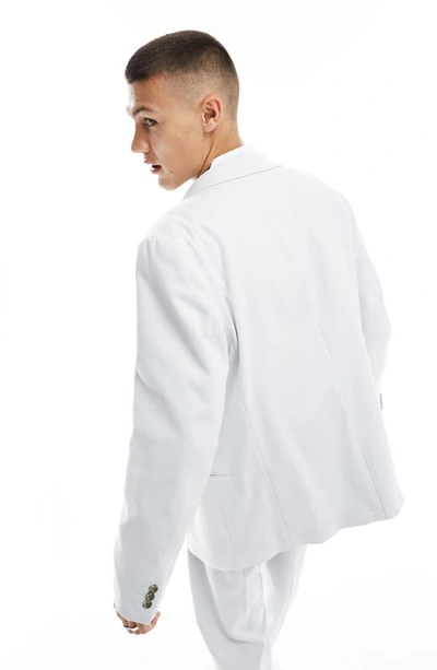 Shop Asos Design Oversize Suit Jacket In Grey
