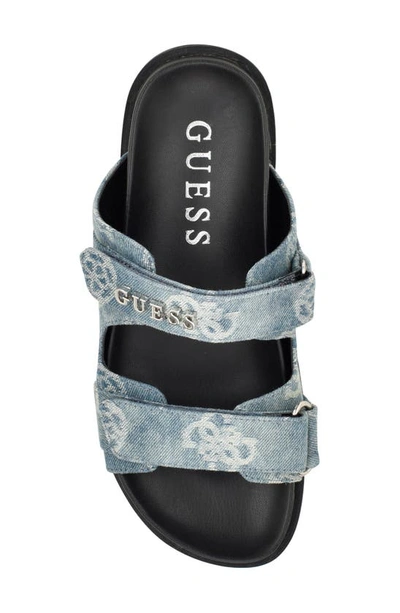 Guess Fabulon Sandal In Medium Blue