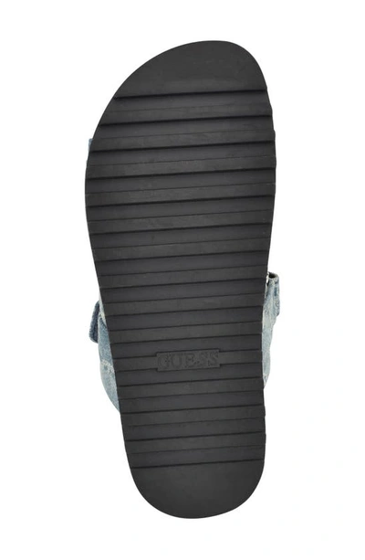 Guess Fabulon Sandal In Medium Blue