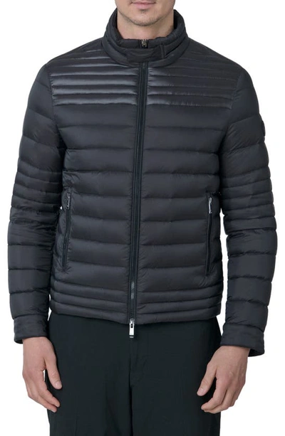 Shop The Recycled Planet Company Emory Water Resistant Down Recycled Nylon Puffer Jacket In Black