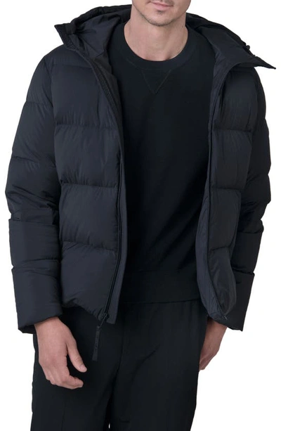 Shop The Recycled Planet Company Autobot Water Resistant Recycled Down Puffer Jacket In Black