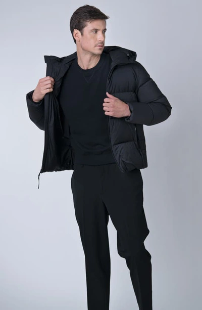 Shop The Recycled Planet Company Autobot Water Resistant Recycled Down Puffer Jacket In Black