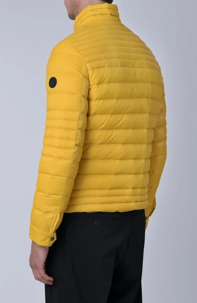 Shop The Recycled Planet Company Emory Water Resistant Down Recycled Nylon Puffer Jacket In Old Gold