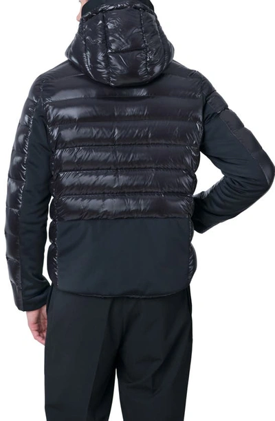 Shop The Recycled Planet Company Scutar Windproof & Water Repellent Recycled Down Puffer Jacket In Black