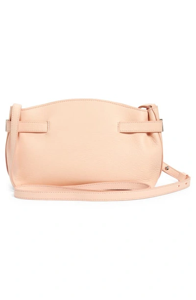 Shop Ferragamo Hug Small Leather Pouch In Nylund Pink