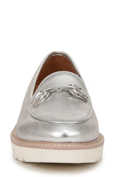 Shop Naturalizer Adiline Bit Platform Loafer In Silver Leather