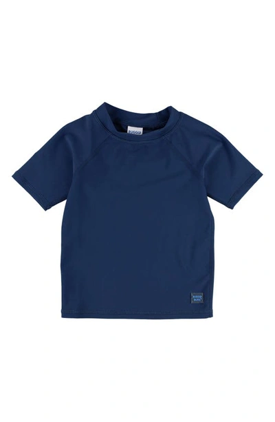 Ruggedbutts Kids' Short Sleeve Rashguard In Navy