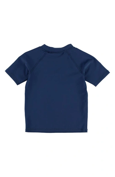 Ruggedbutts Kids' Short Sleeve Rashguard In Navy