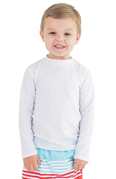 Ruggedbutts Kids' Long Sleeve Rashguard In White