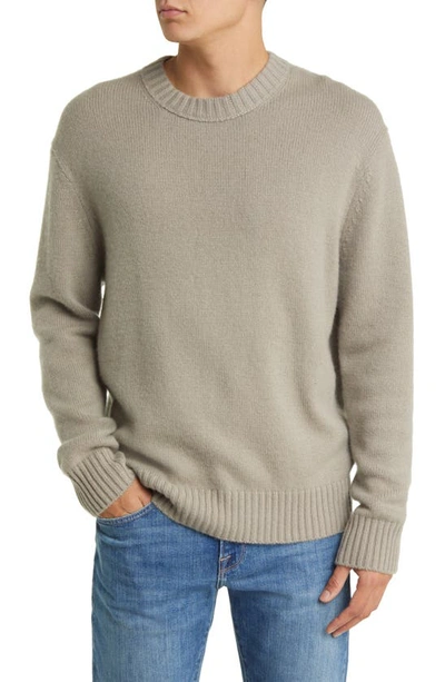 Shop Frame Cashmere Crewneck Sweater In Stone Beige