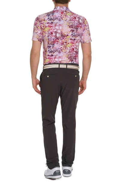 Shop Robert Graham Geneva Performance Golf Polo In Berry