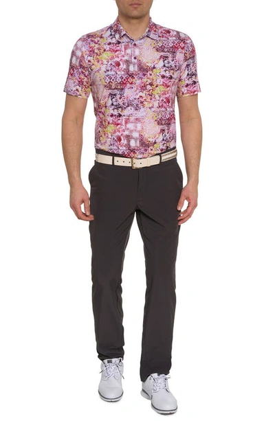 Robert Graham Geneva Performance Golf Polo In Berry