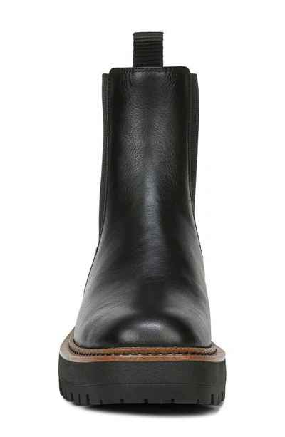 Shop Sam Edelman Laguna Waterproof Lug Sole Chelsea Boot In Black Leather