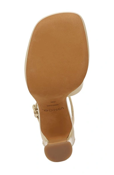 Shop Vince Amara Ankle Strap Platform Sandal In Macadamia