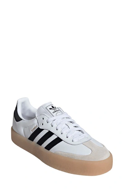 Shop Adidas Originals Sambae Sneaker In White/ White/ Core Black