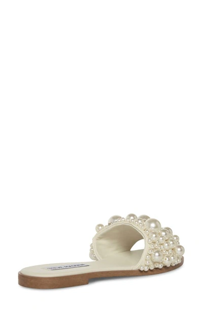 Shop Steve Madden Knicky Imitation Pearl Embellished Slide Sandal