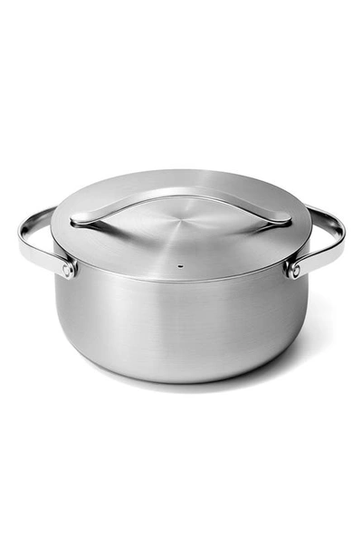 Shop Caraway 6.5 Quart Dutch Oven With Lid In Stainless Steel