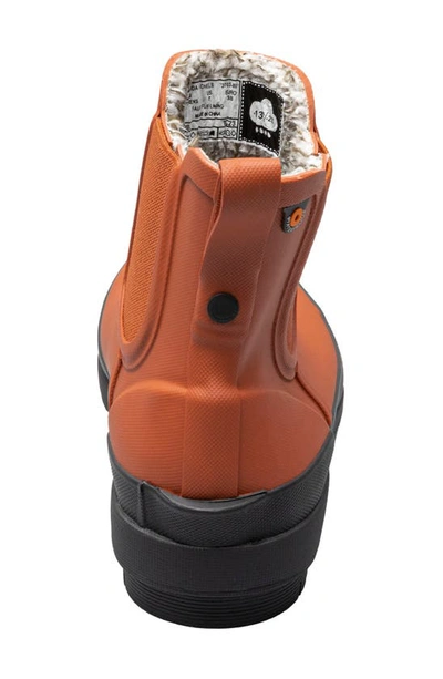 Bogs Amanda Plush Ii Waterproof Chelsea Boot In Burnt Orange