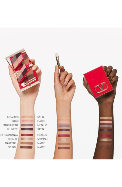 Valentino Color-flip Multi-look Eyeshadow Palette In 02 When In Paris