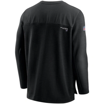 Shop Nike Black Baltimore Ravens Sideline Half-zip Uv Performance Jacket