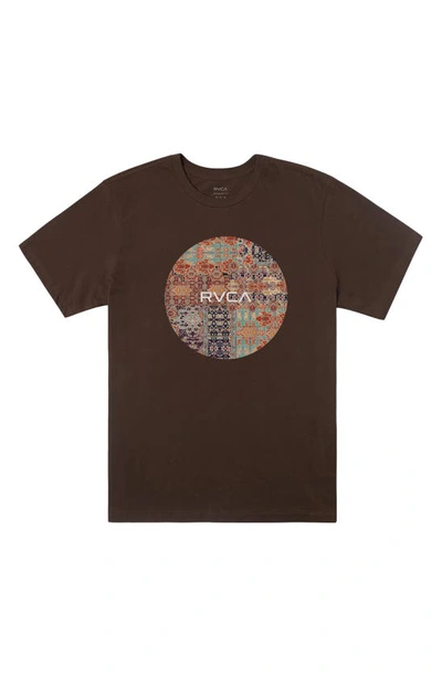 Shop Rvca Motors Graphic T-shirt In Chocolate