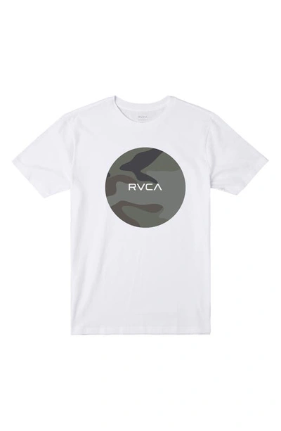 Shop Rvca Motors Graphic T-shirt In White