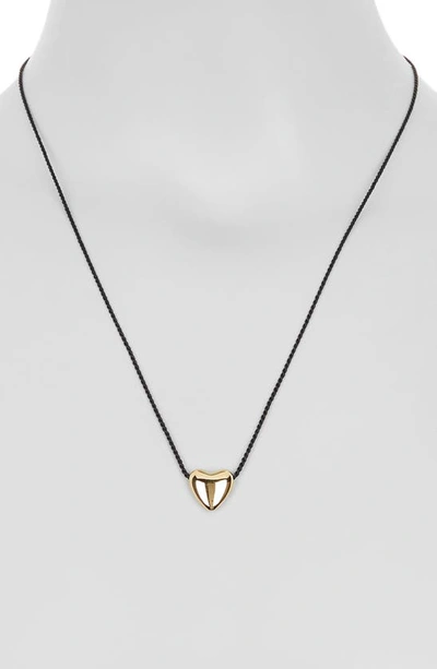 Shop Annika Inez Mini Heart Pendant Necklace In Gold