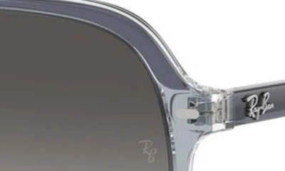 Ray Ban Junior Bill 52mm Gradient Square Sunglasses In Grey Flash