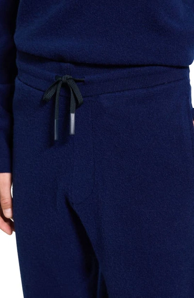 Theory Alcos Merino Wool Blend Drawstring Pants In Blueberry