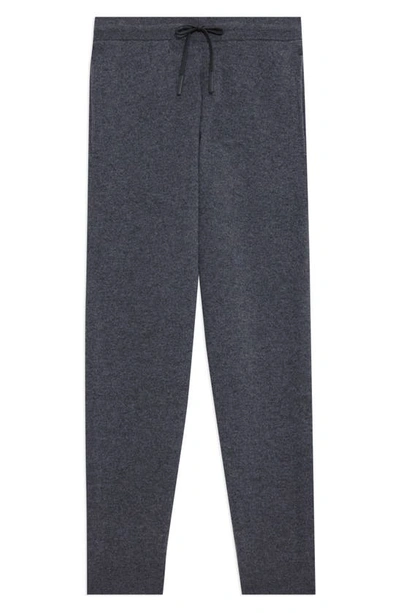 Shop Theory Alcos Merino Wool Blend Drawstring Pants In Graphite