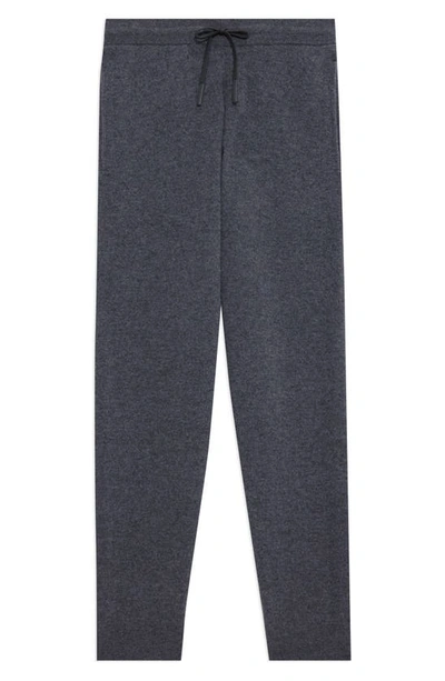 Theory Alcos Merino Wool Blend Drawstring Pants In Graphite