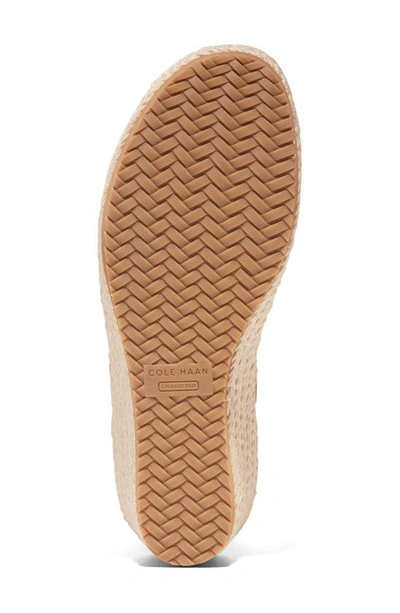 Shop Cole Haan Cloudfeel Espadrille Wedge Sandal In Pecan Leather