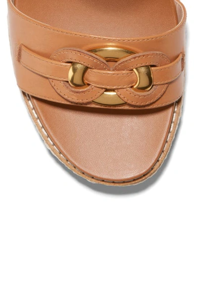 Shop Cole Haan Cloudfeel Espadrille Wedge Sandal In Pecan Leather