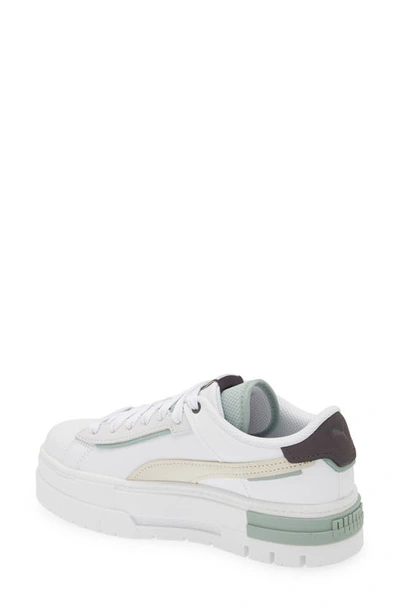 Shop Puma Mayze Platform Sneaker In  White