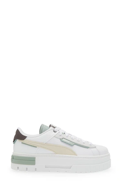 Shop Puma Mayze Platform Sneaker In  White