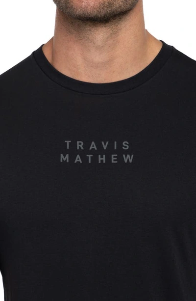 Shop Travis Mathew Yucca Flower Graphic T-shirt In Black