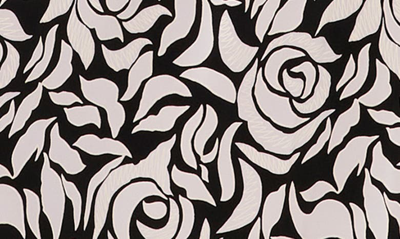 Shop Chaus Print Faux Wrap Midi Dress In Black/ White