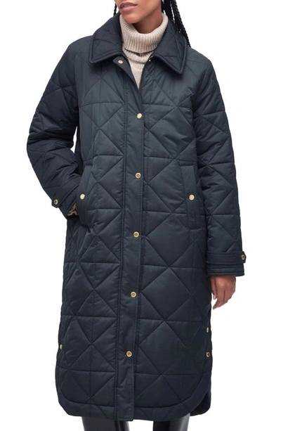 Shop Barbour Carolina Quilted Jacket In Black/ Muted