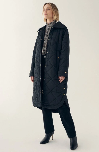 Shop Barbour Carolina Quilted Jacket In Black/ Muted