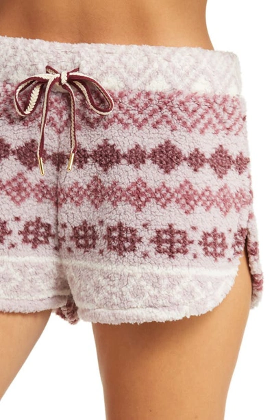 Shop Honeydew Intimates Cozy Night Fleece Short Pajamas In Beloved Geo