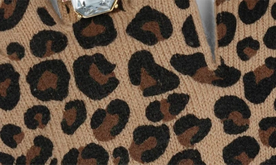 Super Smalls Kids' Embellished Leopard Print Gloves In Brown Multi
