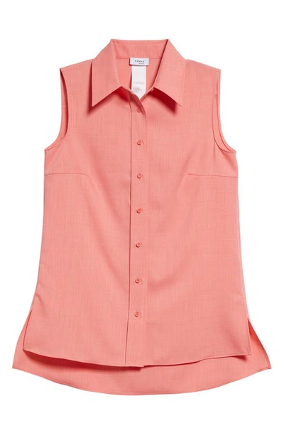 Akris Punto Lightweight Techno Crepe Blouse In Flamingo