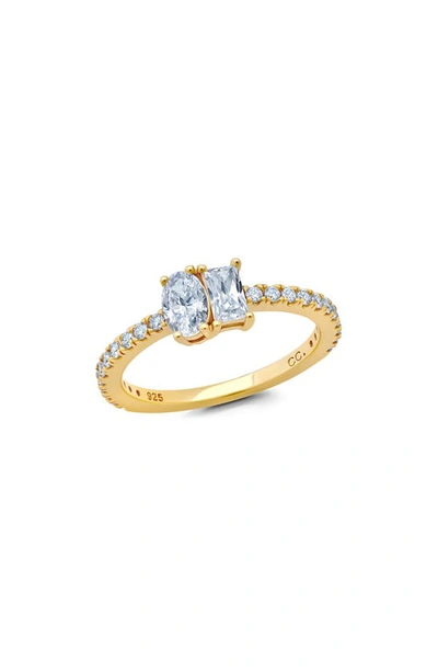 Shop Crislu Cubic Zirconia Ring In Yellow Gold