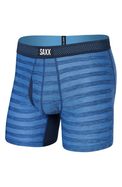 Shop Saxx Droptemp™ Cooling Mesh Relaxed Fit Boxer Briefs In Granada Sky Heather