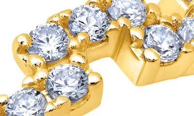 Crislu Cubic Zirconia Regal Eternity Band Ring In Gold