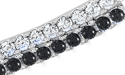Crislu Cubic Zirconia Regal Long Bar Necklace In Black